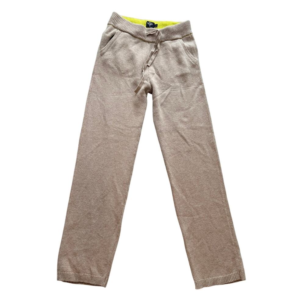 UGG Women's L Aida Cashmere Wool Lounge Pant Oatmeal Contrast